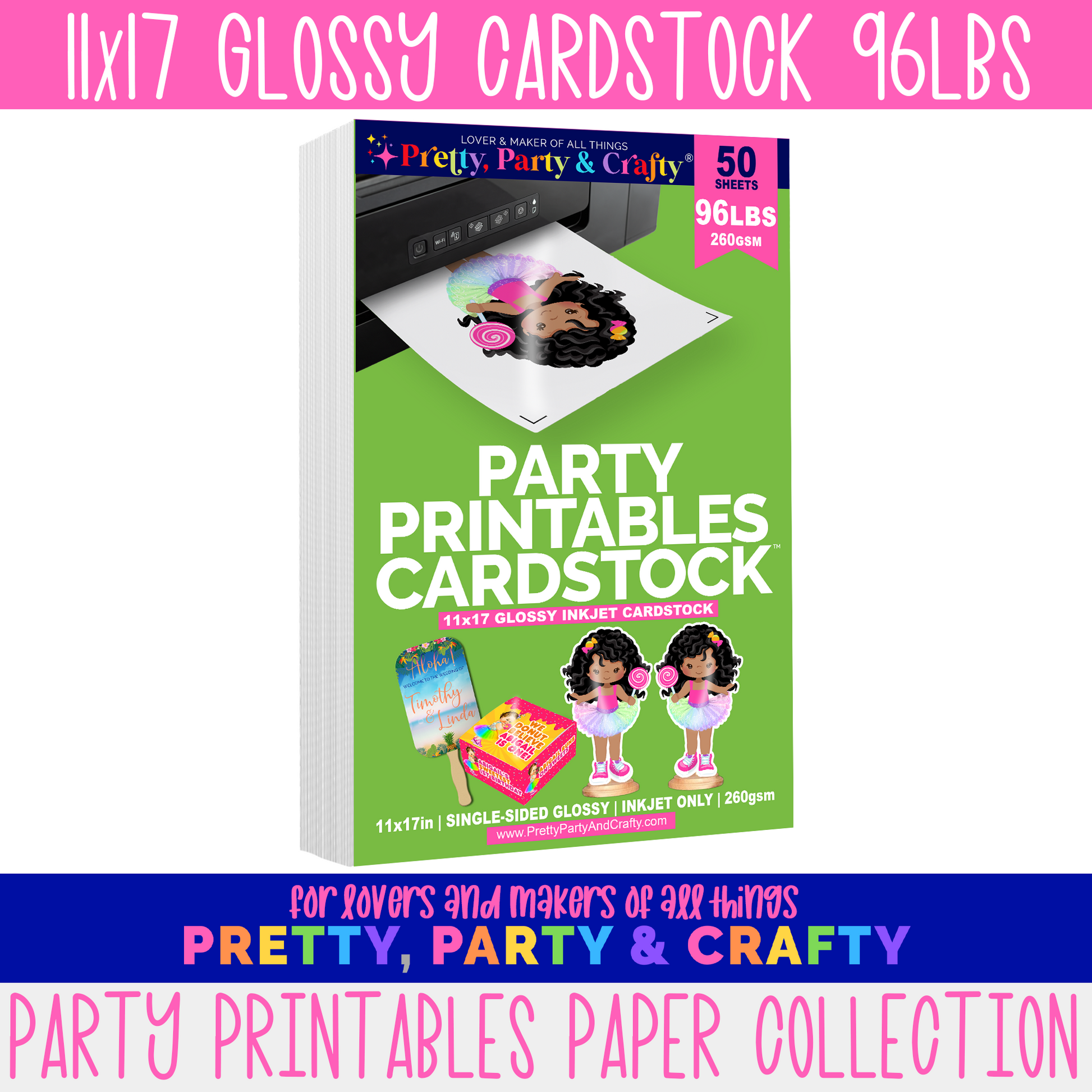 8.5x11 GLOSSY CARDSTOCK 96lbs – INKJET ONLY