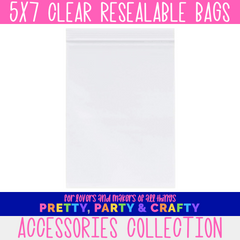 5x7 Clear Resealable Bag