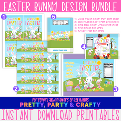 Easter Bunny Bundle-Noneditable Instant Download