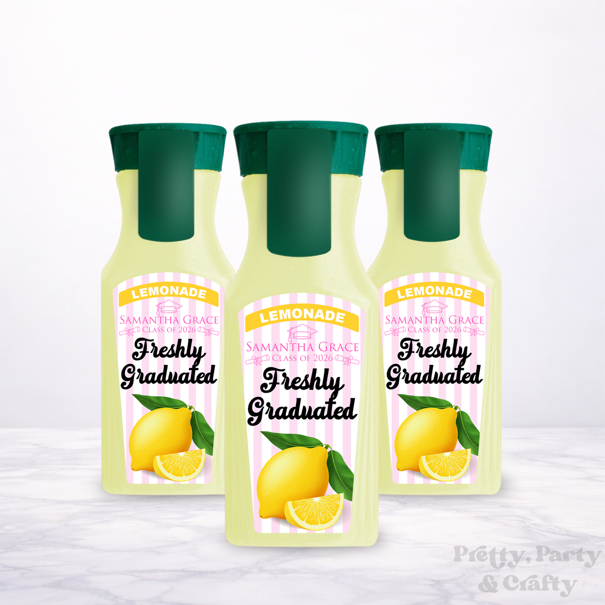 Freshly Graduated Lemonade Juice Label