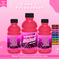 Graduate Sports Drink Label Printable
