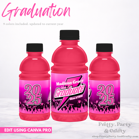 Graduate Sports Drink Label Printable