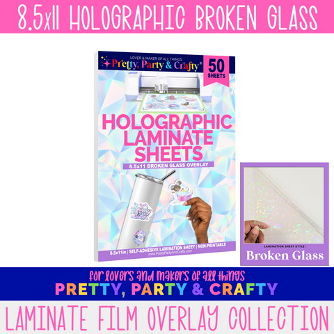 Holographic Laminate BROKEN GLASS