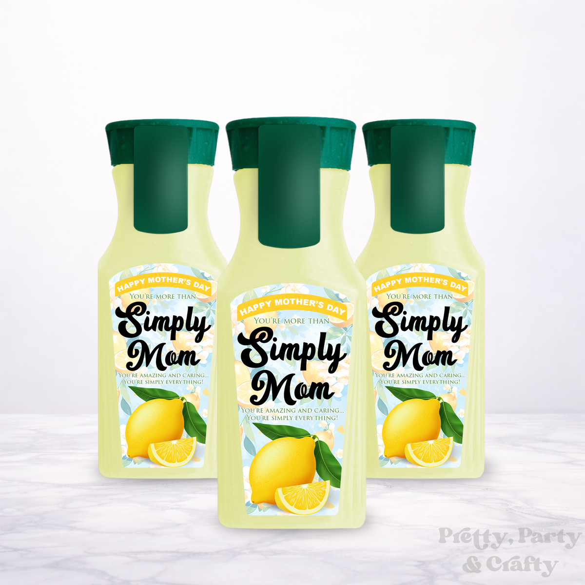 Simply Mom Mother's Day Lemonade Juice Label