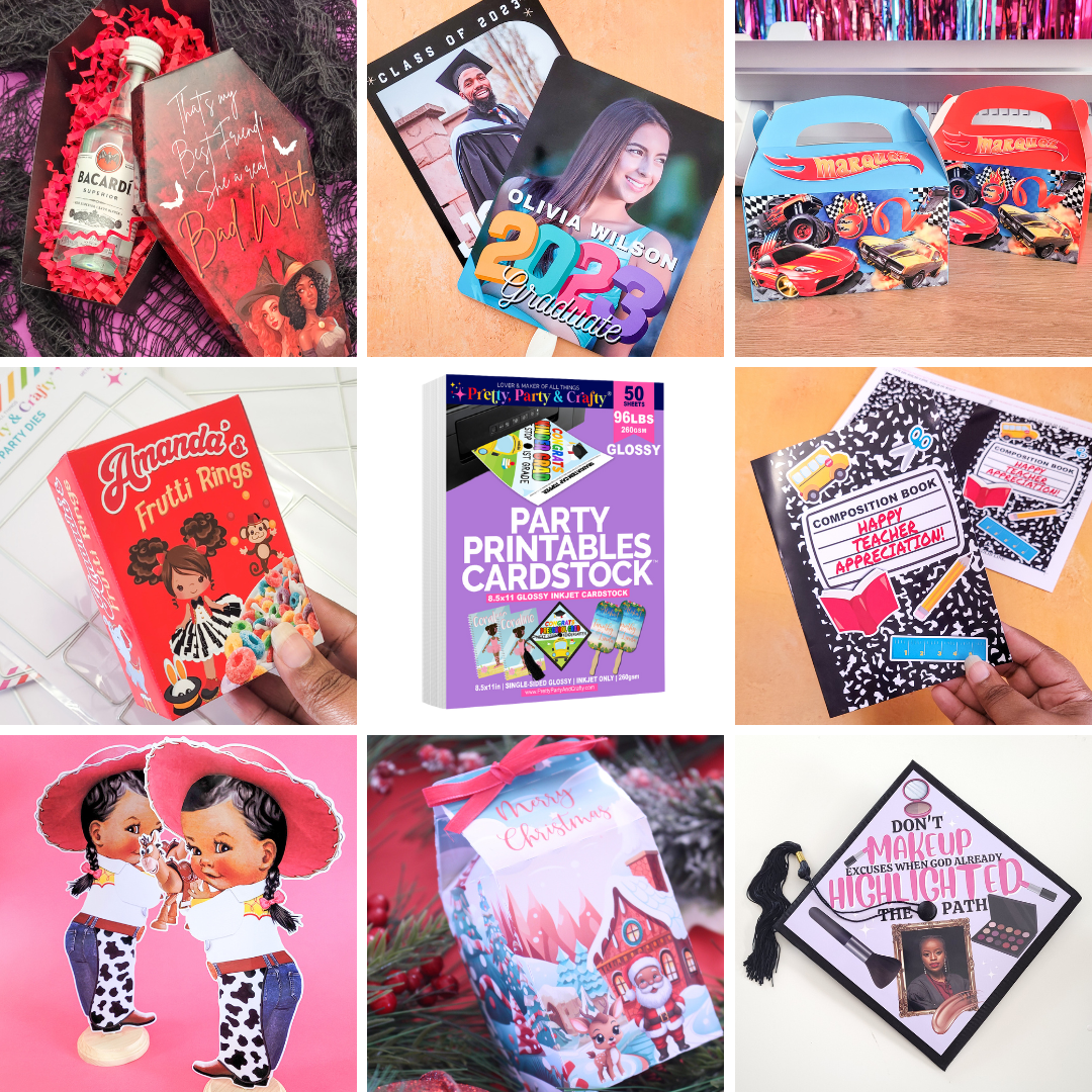 PARTY PRINTABLES BASIC BUNDLE – INKJET ONLY