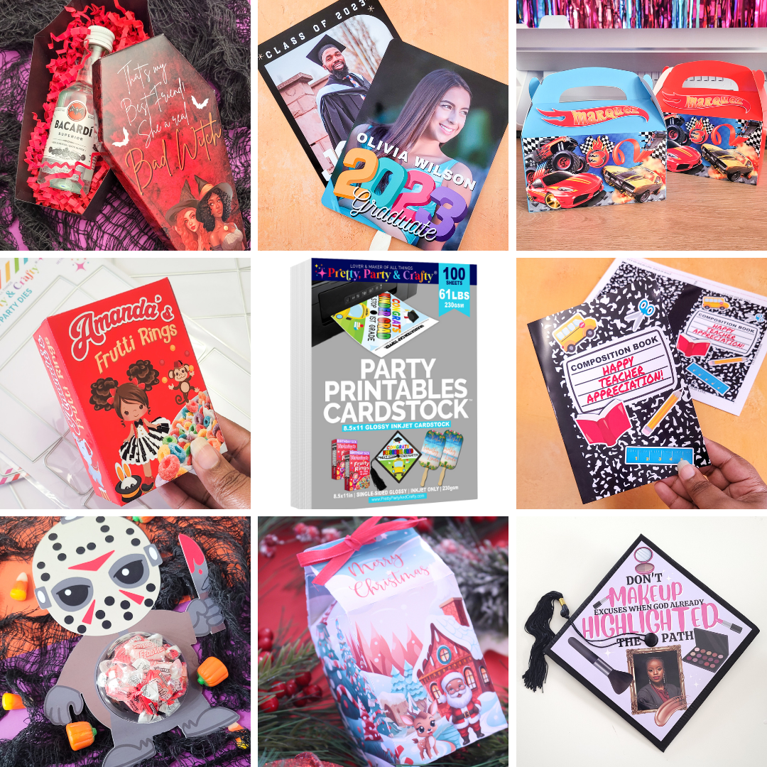 PARTY PRINTABLES BASIC BUNDLE – INKJET ONLY