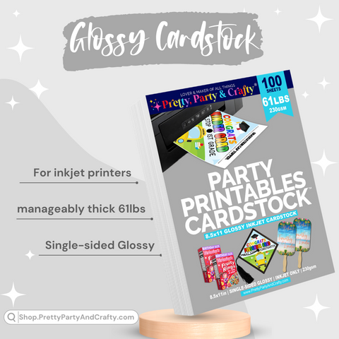 PARTY PRINTABLES BASIC BUNDLE – INKJET ONLY