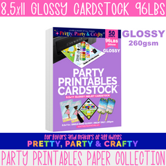 8.5x11 GLOSSY Cardstock 96lbs – INKJET ONLY