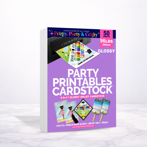 8.5x11 GLOSSY Cardstock 96lbs – INKJET ONLY