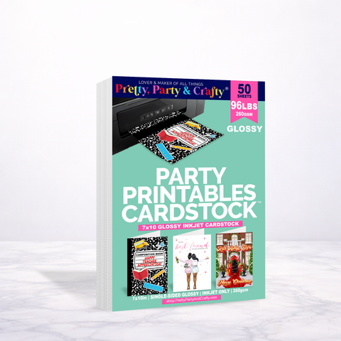 7x10 GLOSSY Cardstock 96lbs – INKJET ONLY