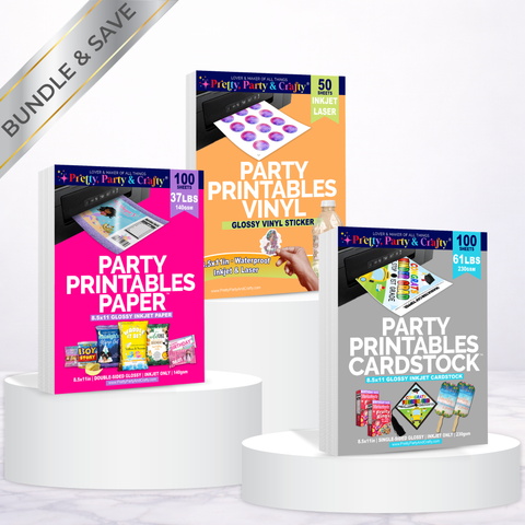 PARTY PRINTABLES BASIC BUNDLE – INKJET ONLY