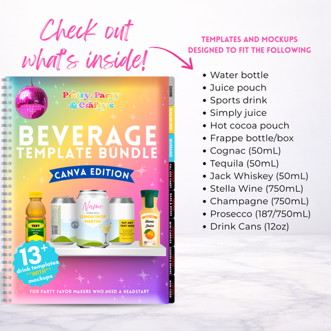 BEVERAGE Template Bundle -CANVA