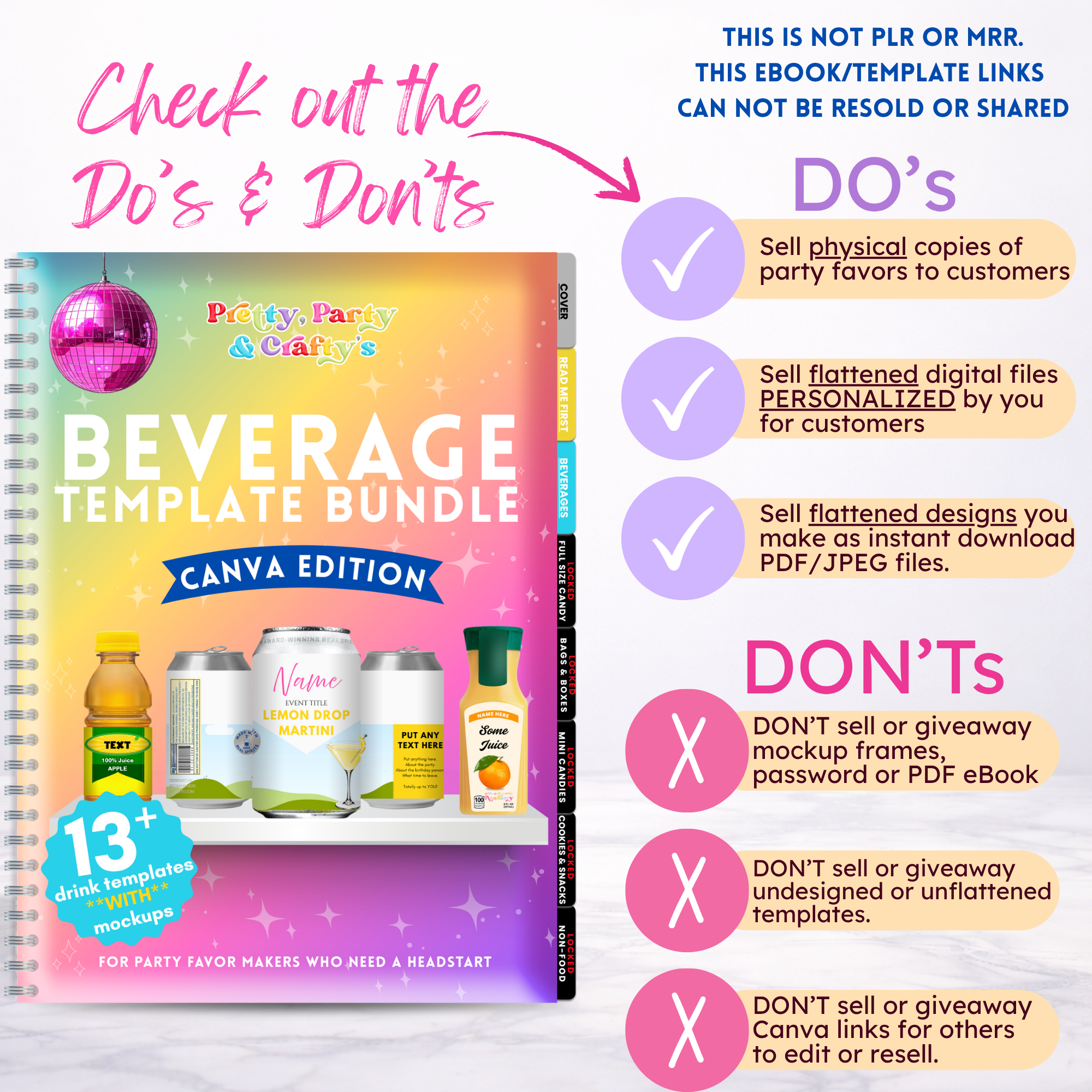 BEVERAGE Template Bundle -CANVA
