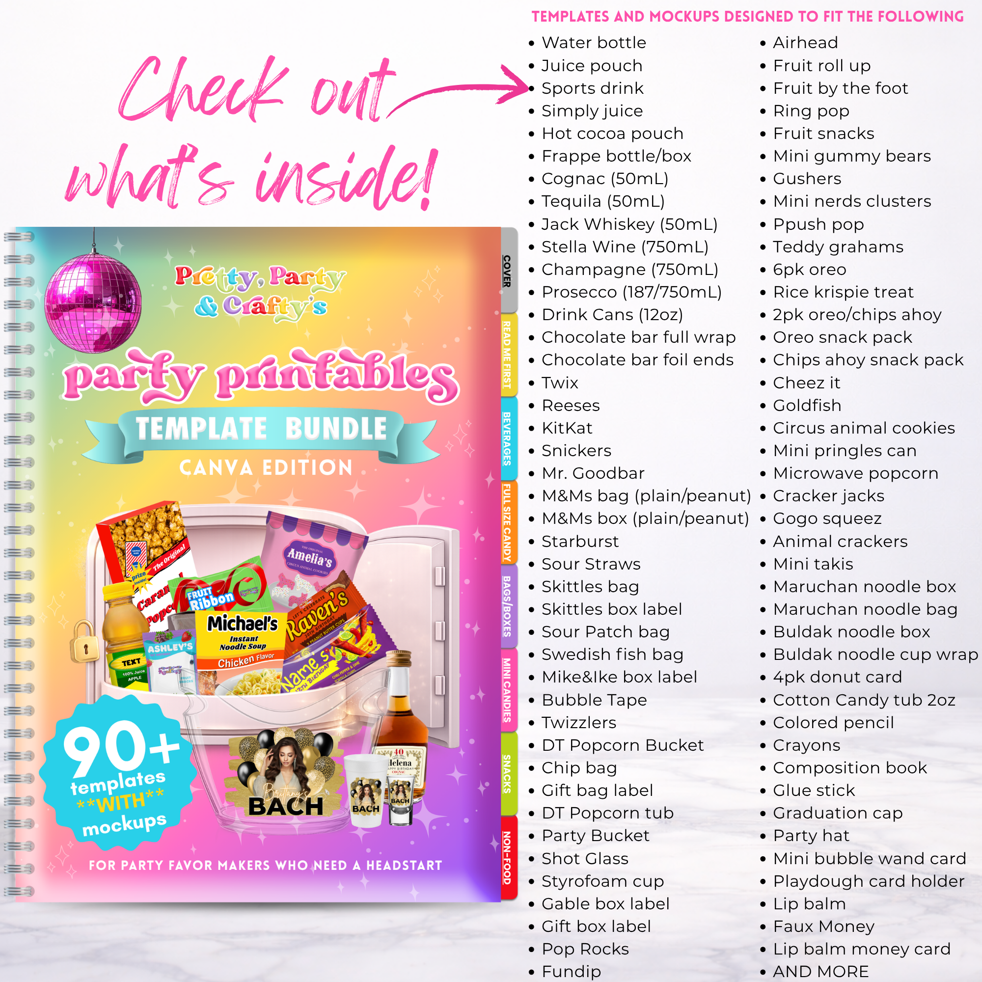 Party Printables Template Bundle -CANVA