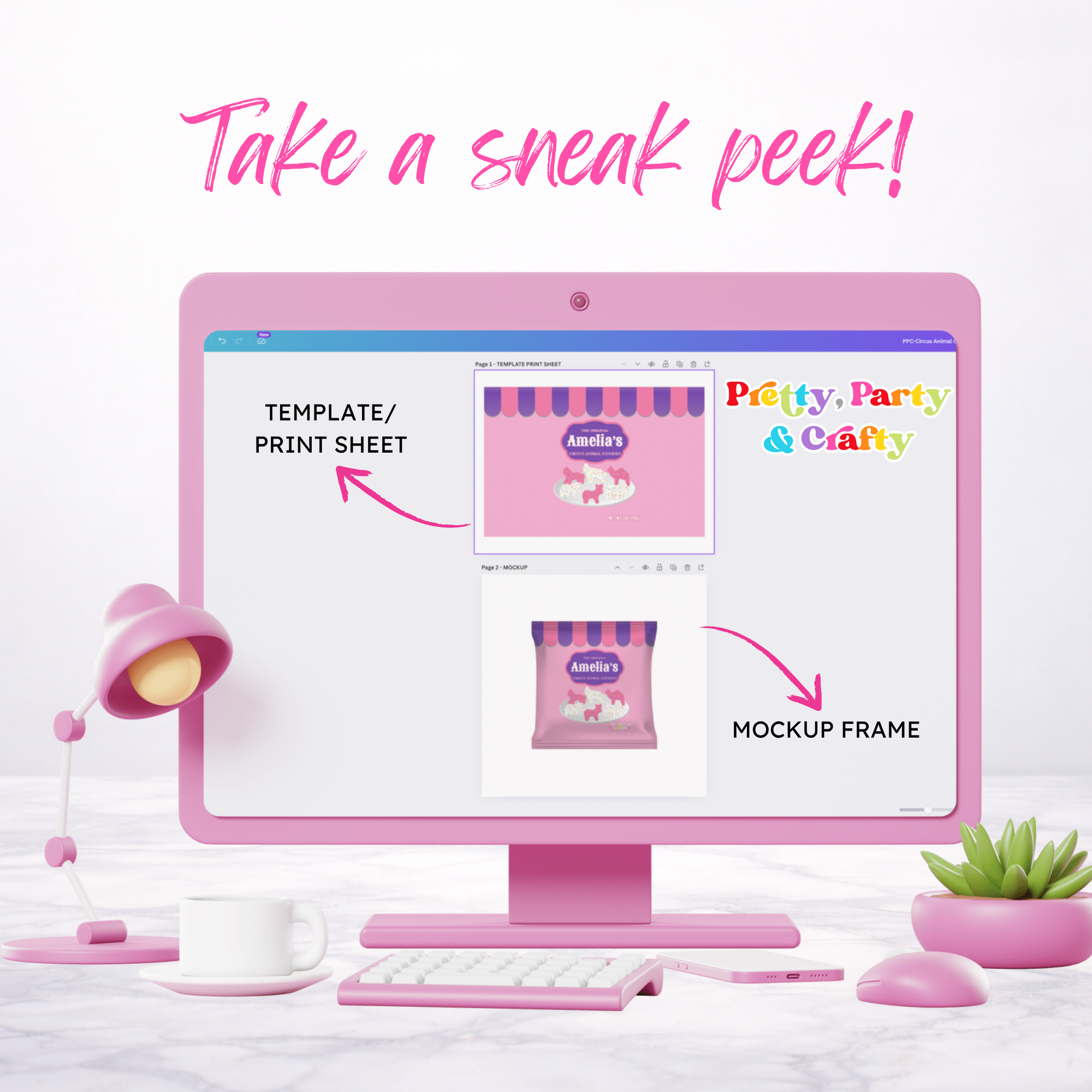 Party Printables Template Bundle -CANVA