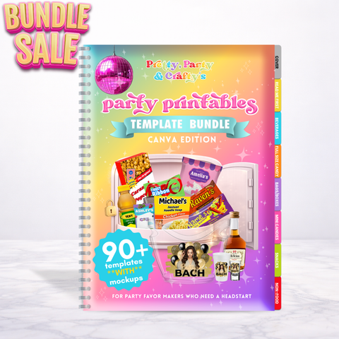 Party Printables Template Bundle -CANVA
