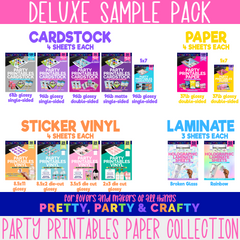 DELUXE SAMPLE PACK– PAPER CARDSTOCK VINYL