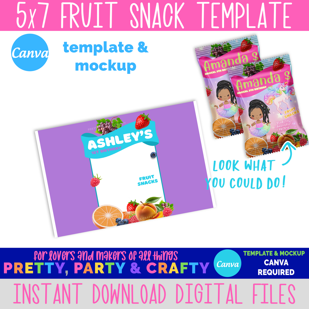 Fruit Snack Wrapper Template-CANVA