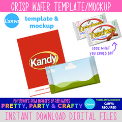 Crisp Wafer Template and Mockup - CANVA