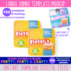 Lunch Combo Template and Mockup -PHOTOSHOP