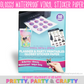 8.5x11 GLOSSY PARTY PRINTABLE VINYL STICKER PAPER  – INKJET & LASER