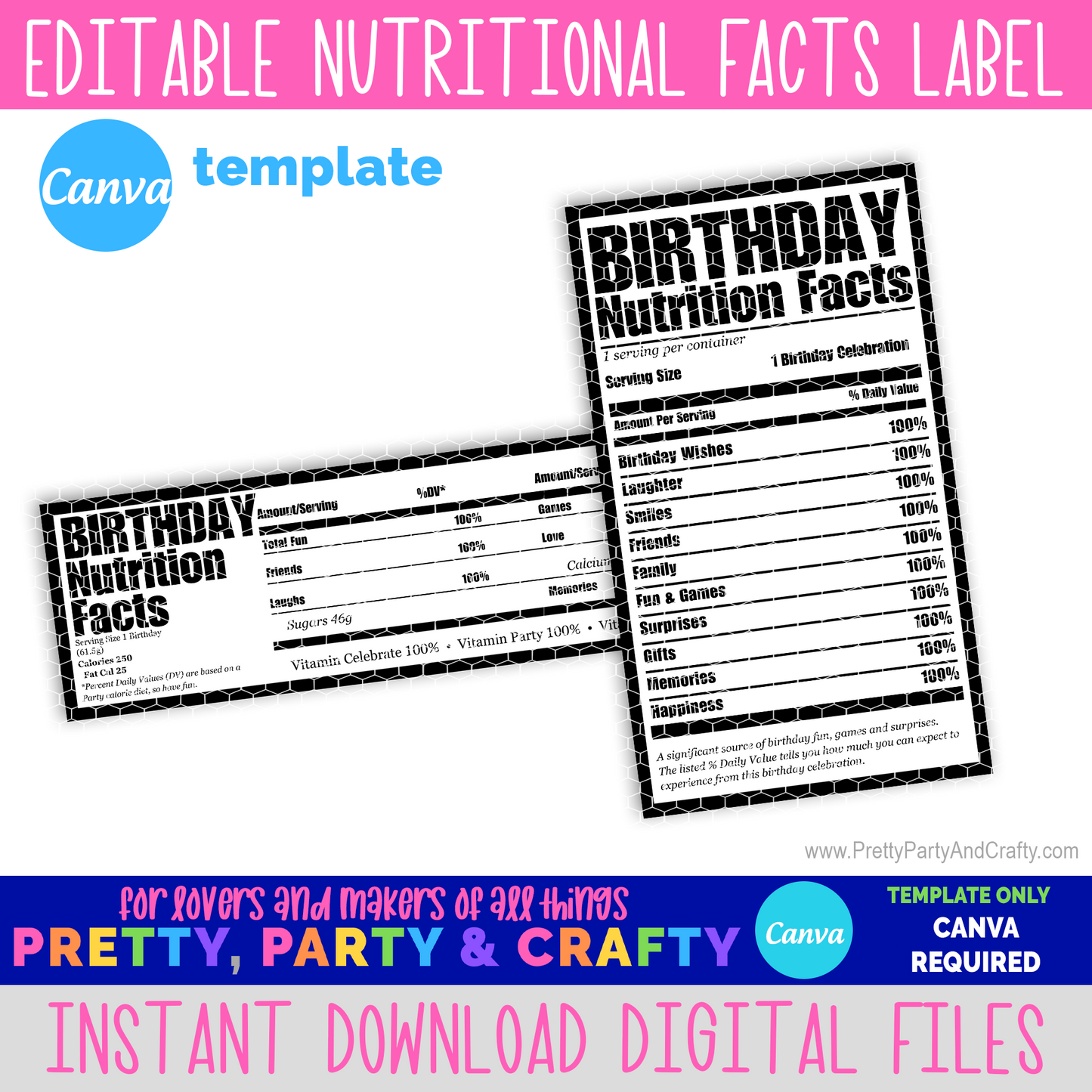 Nutrition Facts Label Template-CANVA
