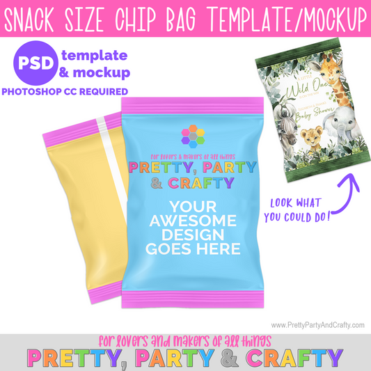 Chip Bag Template and Mockup -PHOTOSHOP